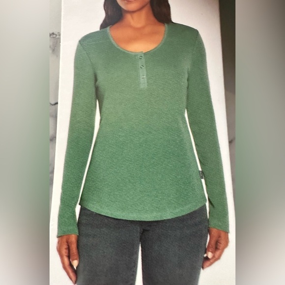 Eddie Bauer Tops - NWT Eddie Bauer Green Henley Top - Size Small